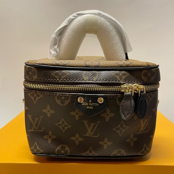Monogram Two Tone Brown Bag - Picture 1 of 6